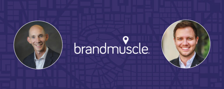 BrandMuscle logo with Jason Tabeling and James Morse headshots