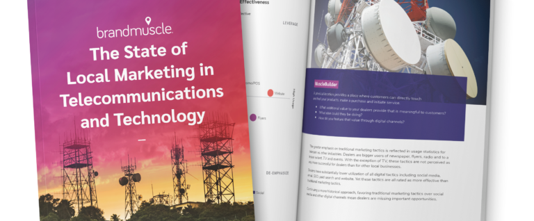 The state of local marketing in telecommunications and technology cover and open book