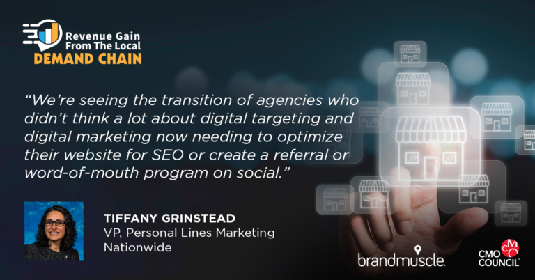 tiffany grinstead nationwide quote that says, "We're seeing the transition of agencies who didn't think a lot about digital targeting and digital marketing now needing to optimize their website for SEO or create a referral or word-of-mouth program on social"